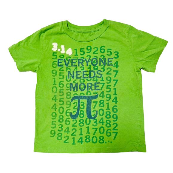 Peek Pi Numbers Graphic Tee Size 2/3 - Picture 1 of 6